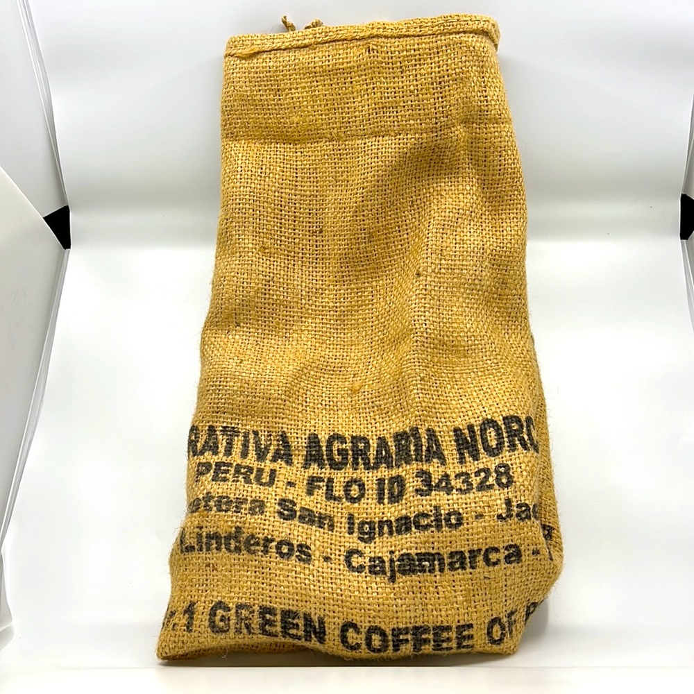 Burlap bad 28”x 39” from coffee bag